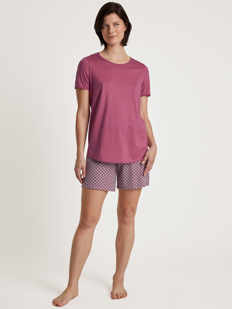 Vêtement De Nuit Calida Special Short Pyjama Rouge Femme | TKD-2156790