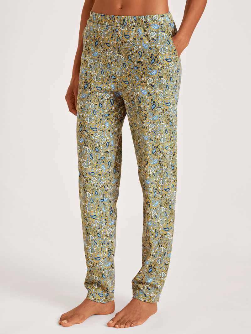 Vêtement De Nuit Calida Favourites Paisley Pants Jaune Femme | LGN-0323753