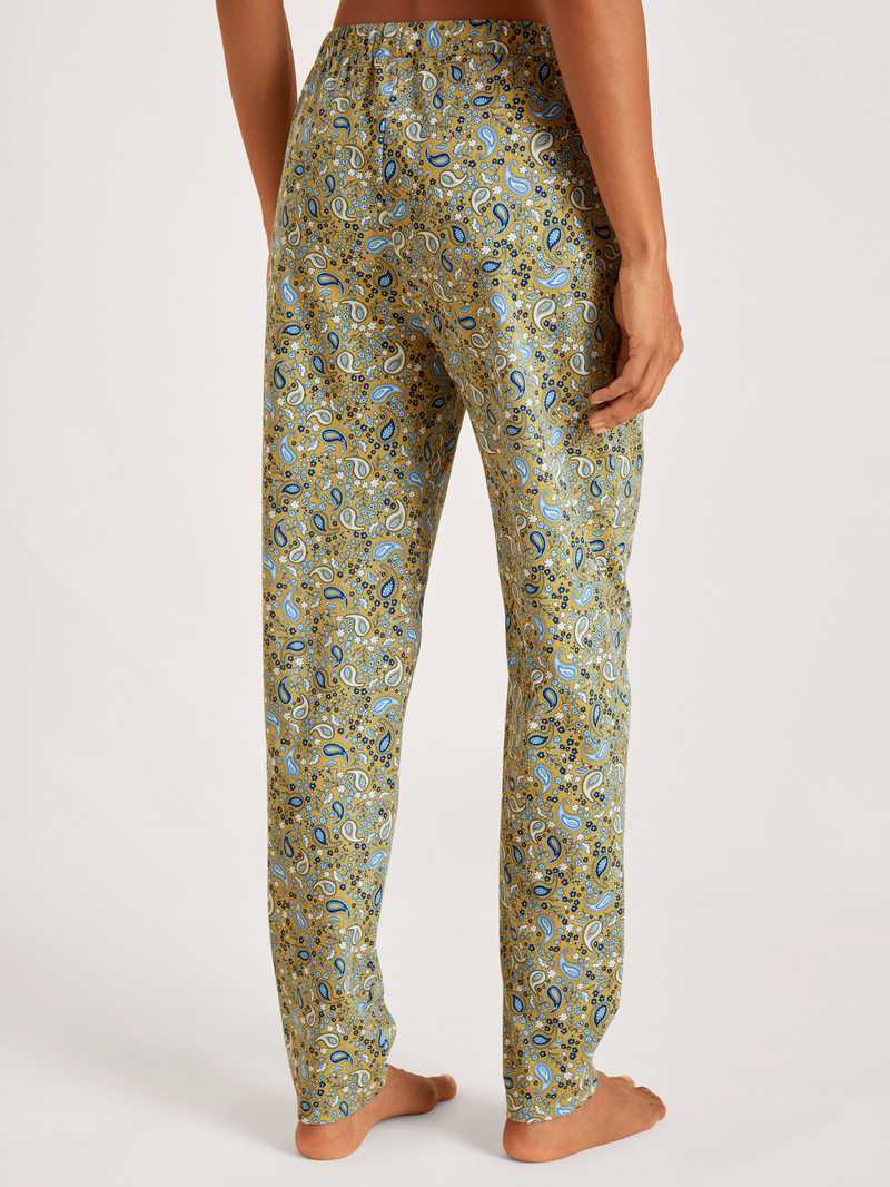 Vêtement De Nuit Calida Favourites Paisley Pants Jaune Femme | LGN-0323753