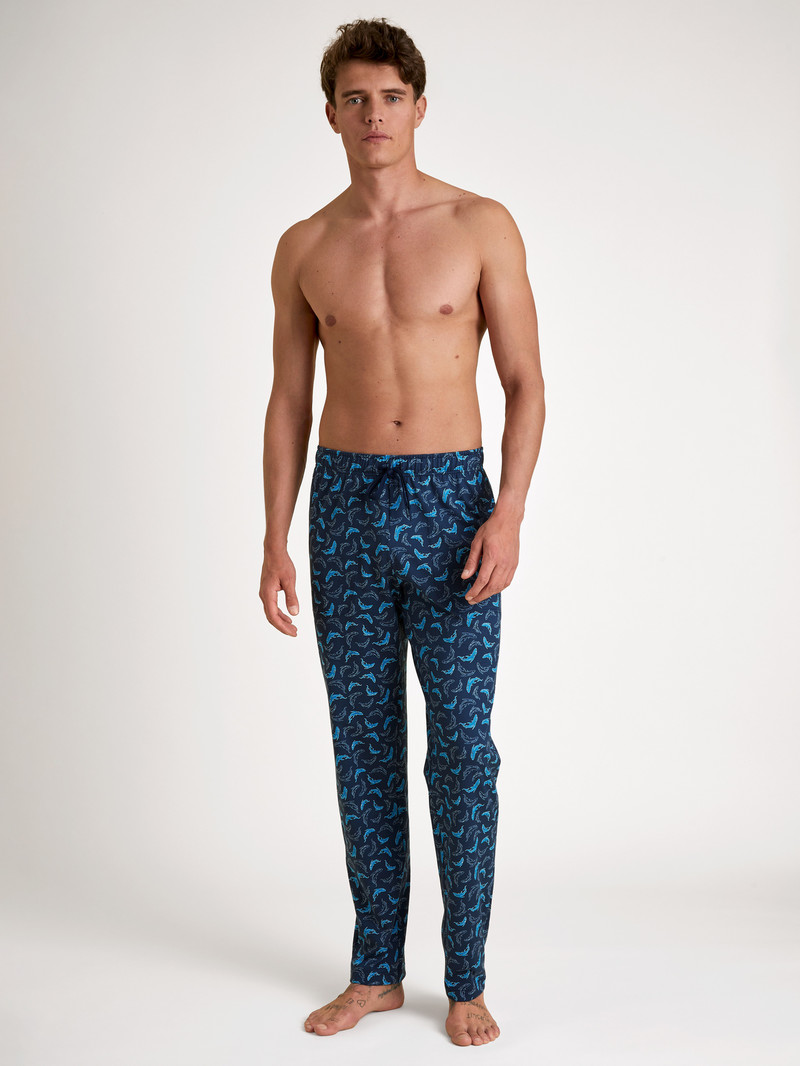 Vêtement De Nuit Calida Rmx Sleep Leisure Pants Bleu Homme | VWL-6721321