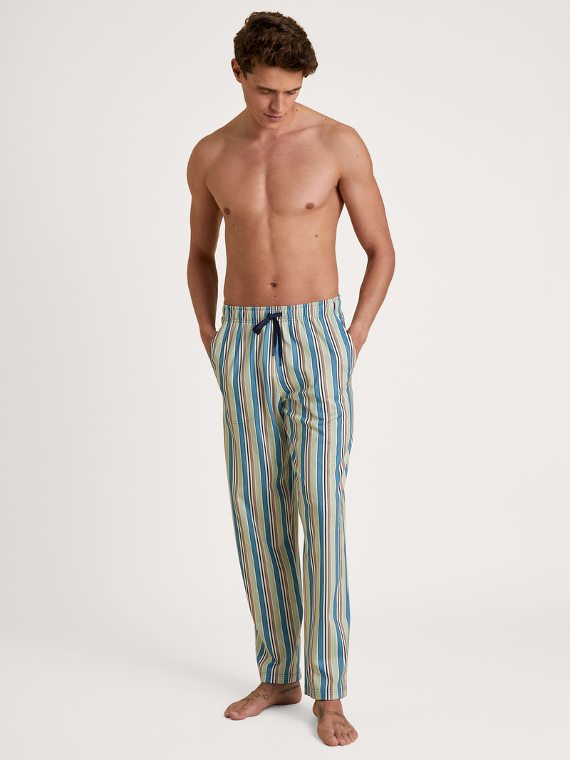 Vêtement De Nuit Calida Rmx Sleep Weekend Pants Bleu Homme | DGU-0859263