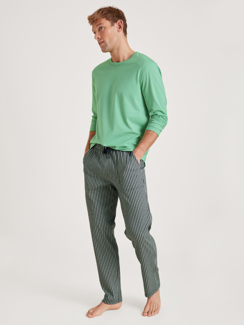 Vêtement De Nuit Calida Rmx Sleep Enjoy Pants Vert Homme | IEZ-2075035